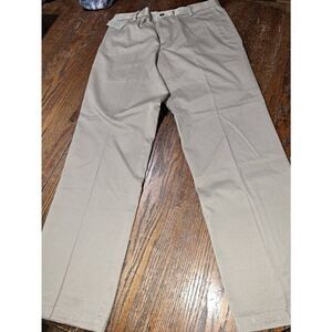 New 34x32 Dockers Dark Tan Khaki D2 Straight Fit Cotton Pants with Pockets NWT
